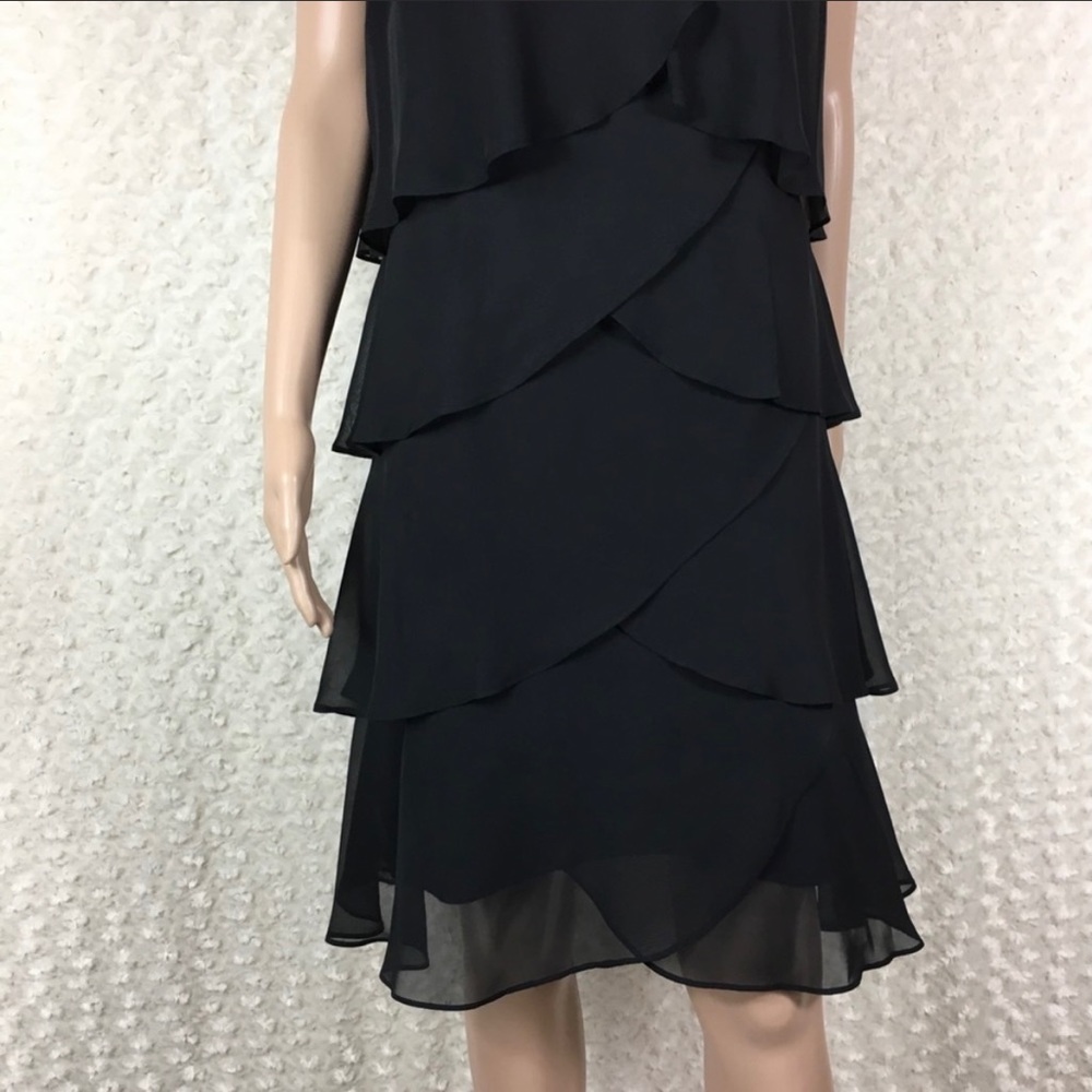 Fun tiered black dress - Picture 4 of 6